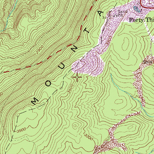 Topographic Map of Fairfax Quarry, WV