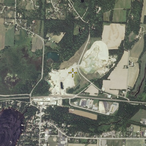 Aerial/Satellite Image of North Lake Pit, WI