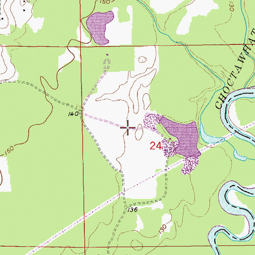 Topographic Map of Clayhatchee Quarry, AL