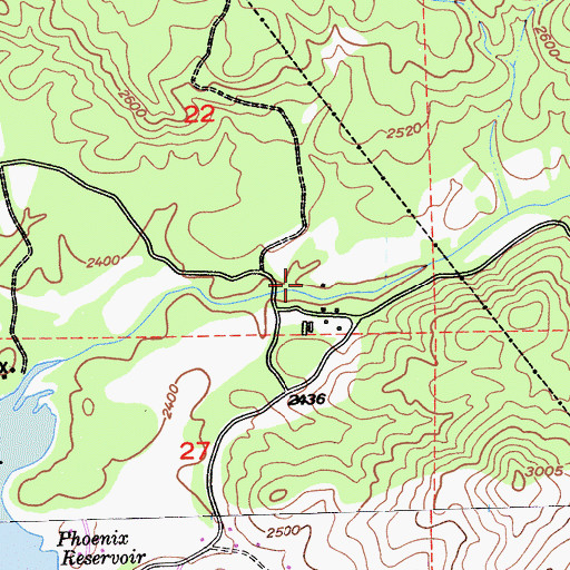 Topographic Map of Phoenix Lake Census Designated Place, CA