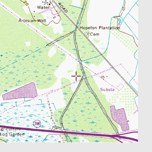 Topographic Map of Henderson, GA