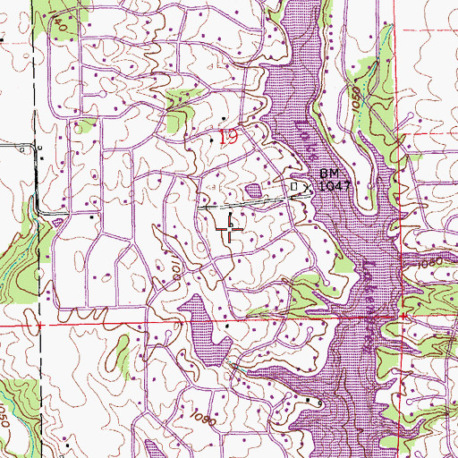 Topographic Map of Lake Lakengren, OH