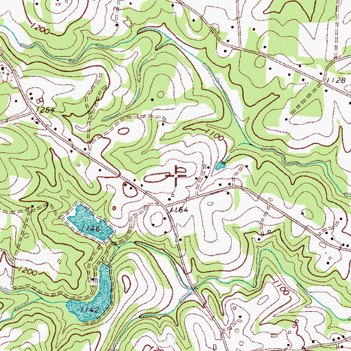Topographic Map of Reese Dairy Farm, NC