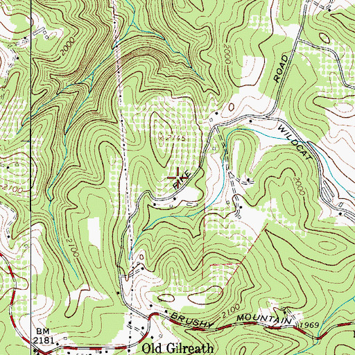 Topographic Map of D H Orchards, NC