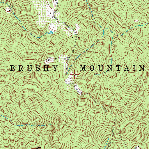 Topographic Map of McKinney Orchard and Gardens, NC