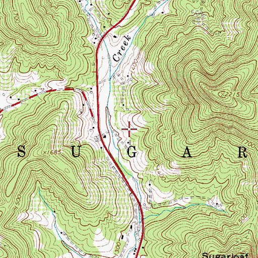 Topographic Map of Deal Orchards, NC