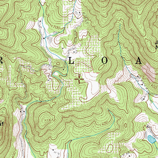 Topographic Map of Greengo Orchards, NC