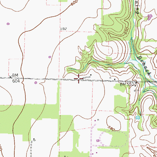 Topographic Map of Providence, TX