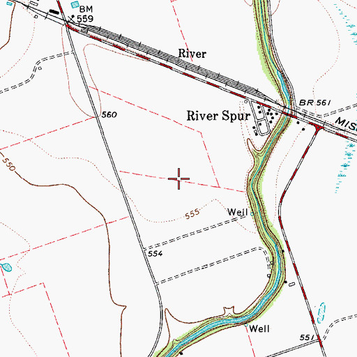 Topographic Map of Chula Vista Census Designated Place, TX