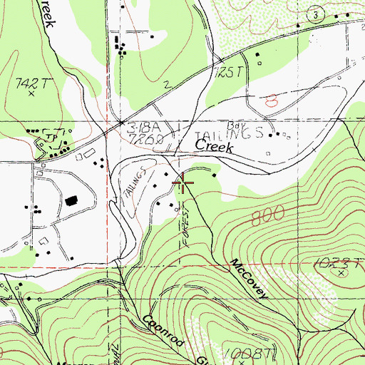 Topographic Map of McCovey Gulch, CA