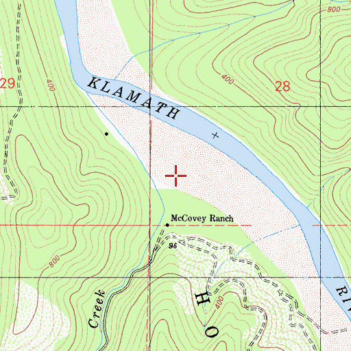 Topographic Map of McCovey Ranch, CA