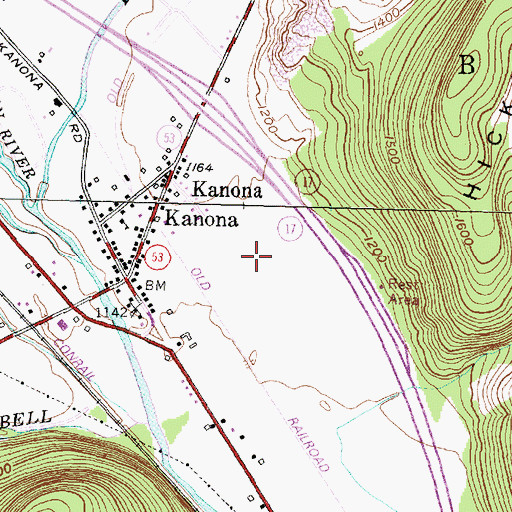 Topographic Map of Arnold Pit, NY