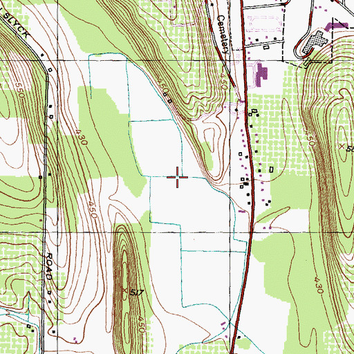Topographic Map of Beckens Pit, NY