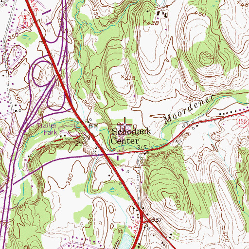 Topographic Map of Beberwick Pit, NY