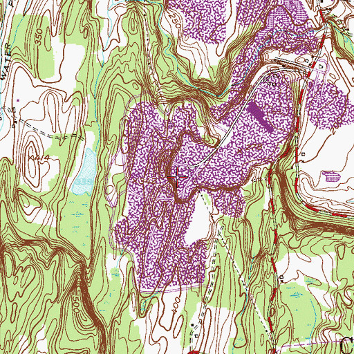 Topographic Map of South Bethlehem Limestone Quarry, NY