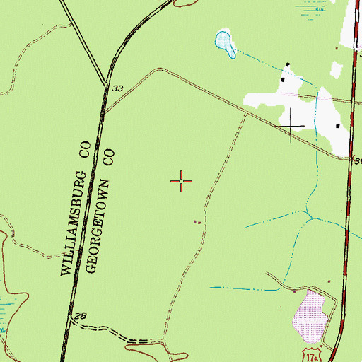 Topographic Map of Georgetown Quarry, SC