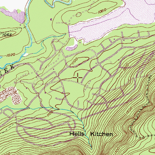 Topographic Map of Beech Mountain Lakes Census Designated Place, PA
