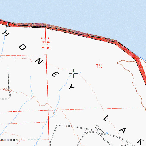 Topographic Map of McDermott Creek, CA