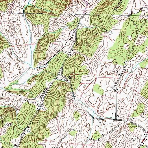 Topographic Map of Greene County Highway Department Quarry, TN