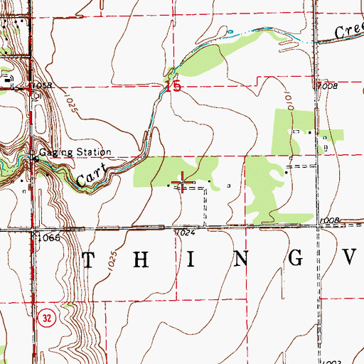 Topographic Map of Bernhoft Farms, ND
