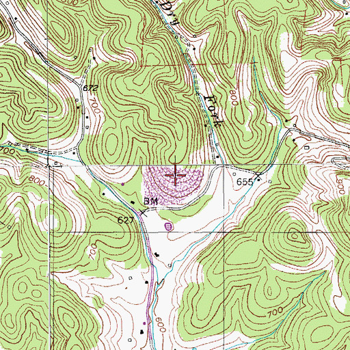 Topographic Map of Sumner County Quarry, TN