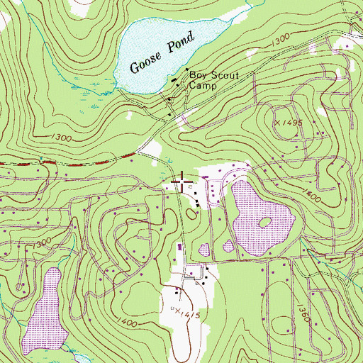 Topographic Map of Wallenpaupack Lake Estates, PA