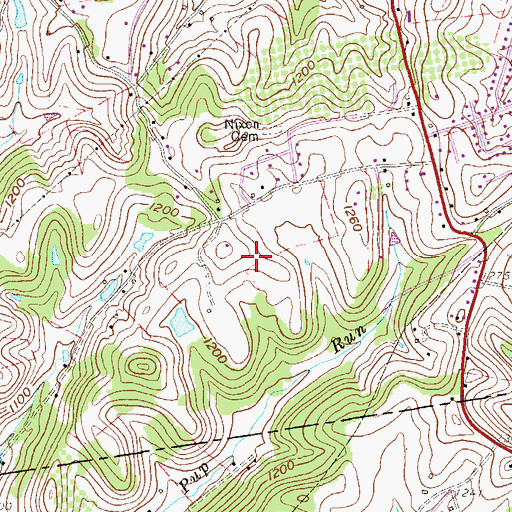Topographic Map of Apple Valley Country Club Golf Course, WV