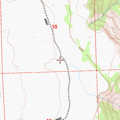 Topographic Map of McGarva Reservoir, CA