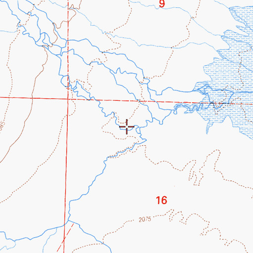 Topographic Map of McGee Creek, CA