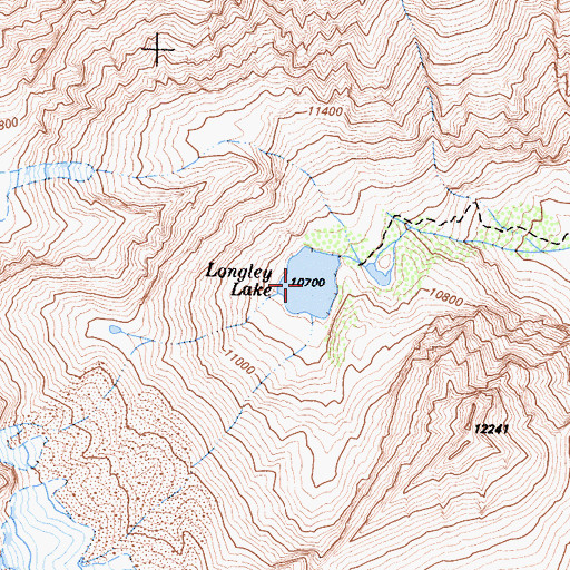 Topographic Map of Longley Lake, CA