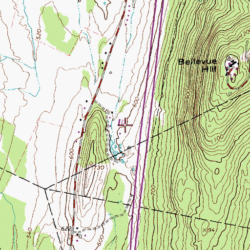 Topographic Map of Holyoke Farm, VT