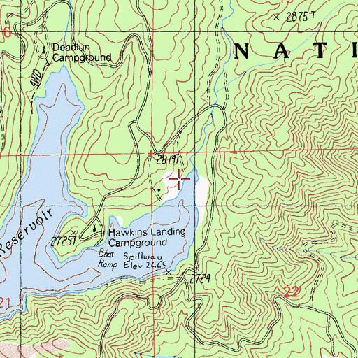 Topographic Map of McGill Creek, CA