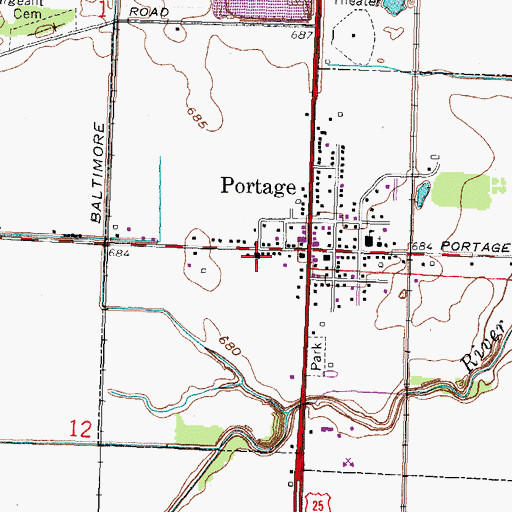 Topographic Map of Christ United Methodist Church, OH
