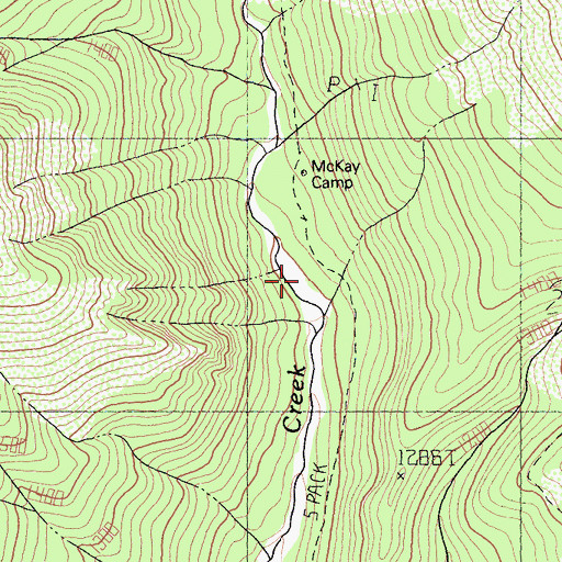 Topographic Map of McKay Camp, CA