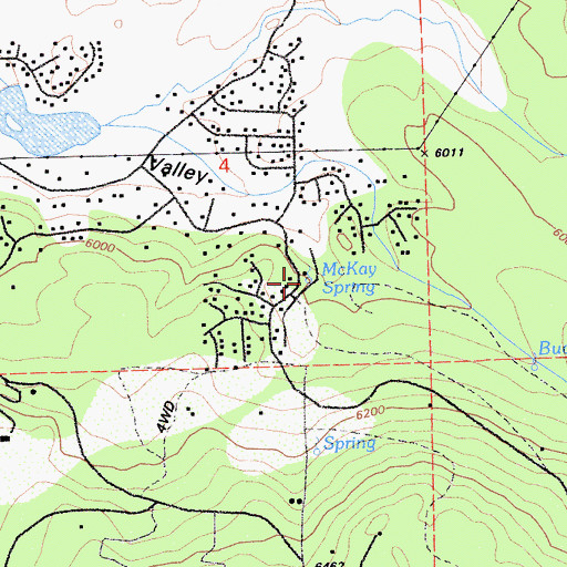 Topographic Map of McKay Spring, CA