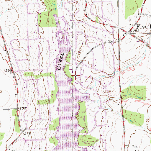 Topographic Map of Lake Latonka, PA