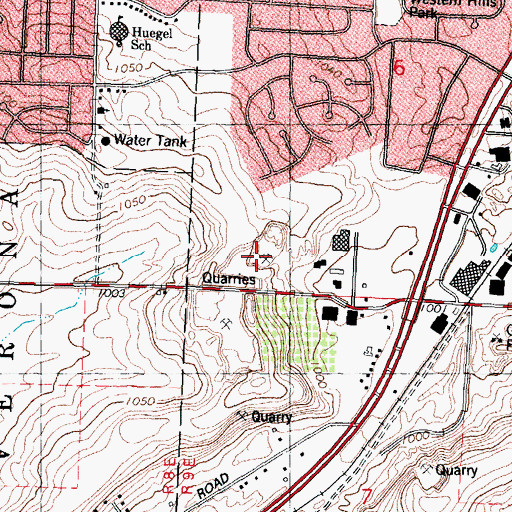 Topographic Map of Kapel-Marquardt Quarry, WI
