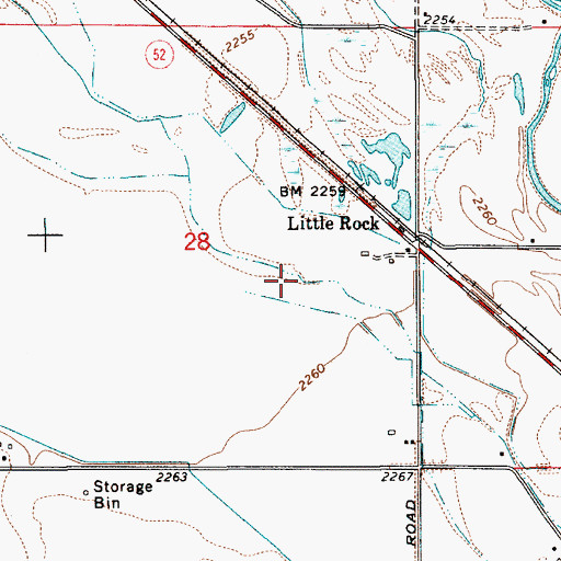 Topographic Map of Steward Ditch, ID