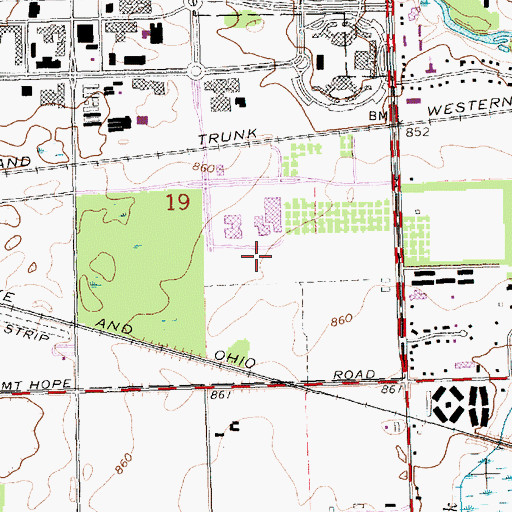 Topographic Map of Engineering Research Complex, MI