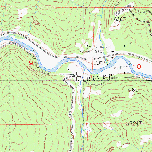 Topographic Map of McKinney Creek, CA