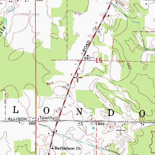Topographic Map of Saint Paul Missionary Baptist Church, MI