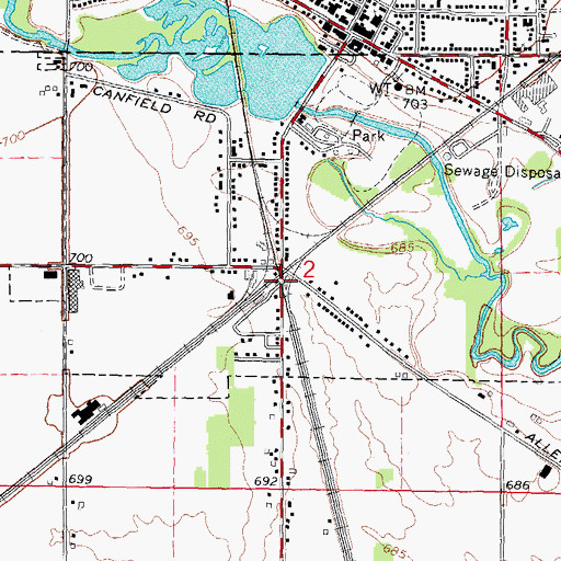 Topographic Map of Milan Station, MI