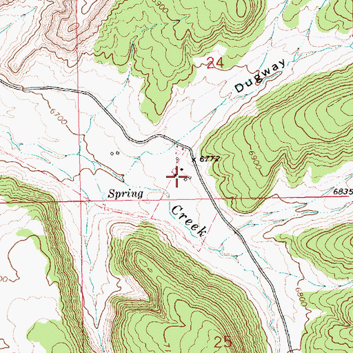 Topographic Map of Miller Ranch (historical), WY