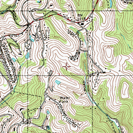 Topographic Map of Oglebay Resort Speidel Golf Club Palmer Course, WV