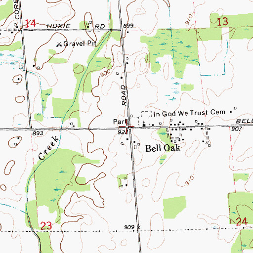 Topographic Map of Locke Post Office (historical), MI