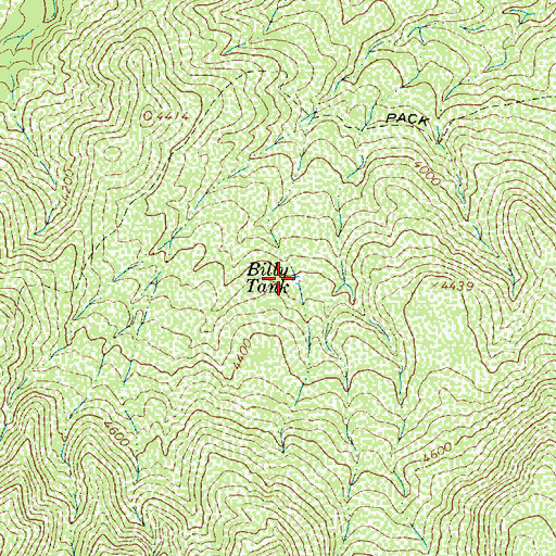 Topographic Map of Billy Tank, AZ