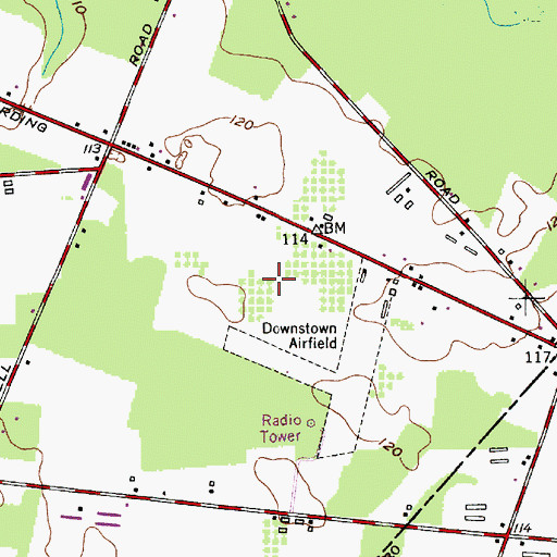 Topographic Map of Bellone's Nursery, NJ