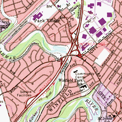 Topographic Map of Osceola Presbyterian Church, NJ