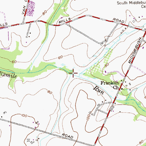 Topographic Map of Cross Brook, NJ