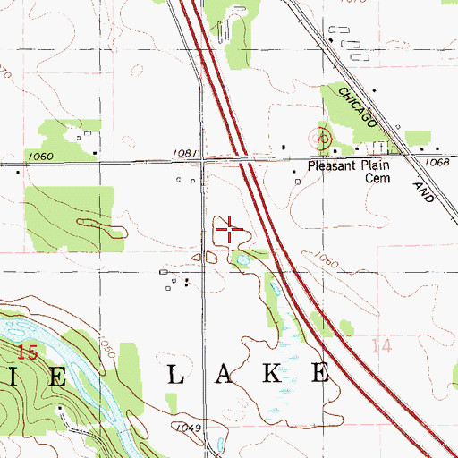 Topographic Map of Stardust Drive-In Theatre, WI